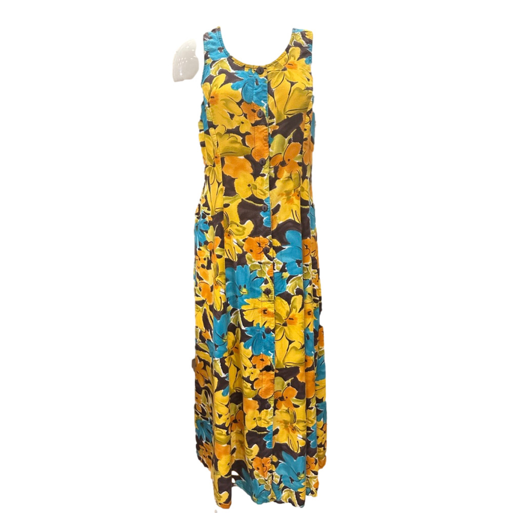 Vibrant Tropical Floral Maxi Dress | Summer Resort Style - Picture 3 of 8